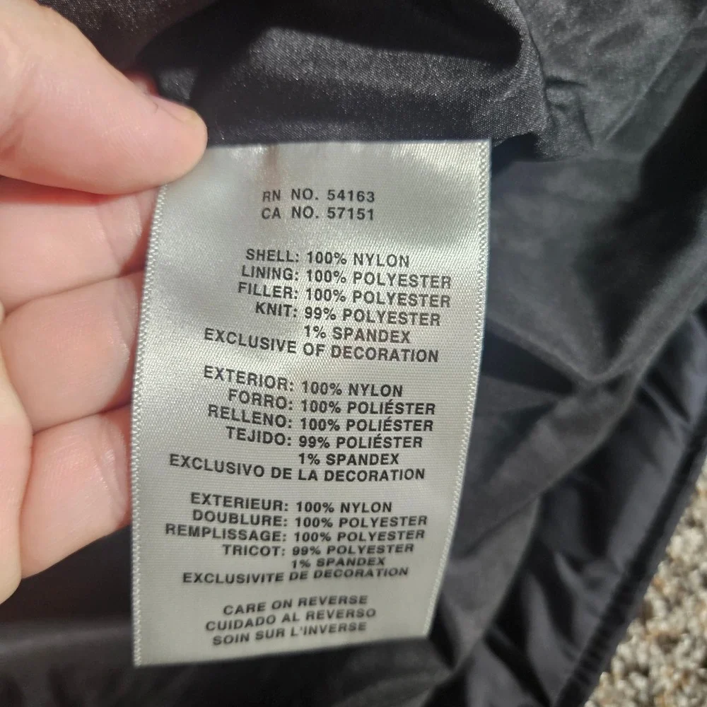 Levis Mens Black Puffer Jacket Hooded Winter Parka Coat XL LM2RN467
